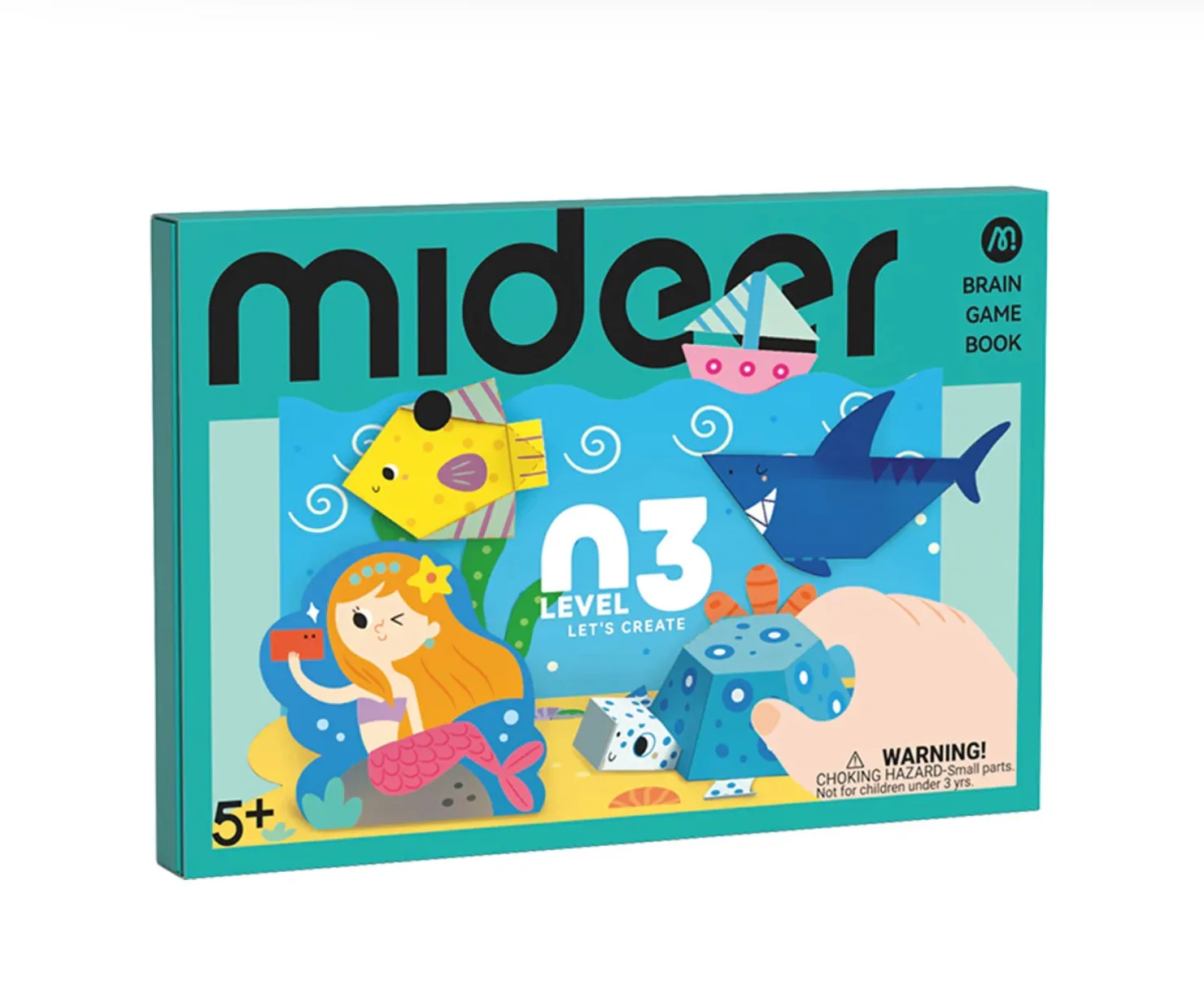 Brain Game Book, Let’s Create Level 3, by Mideer, craft, ages 5+