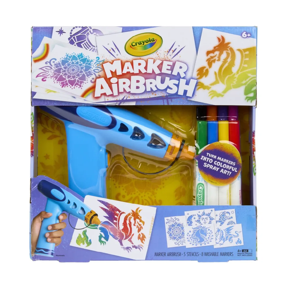 Marker Airbrush Sprayer Kit, by Crayola, coloring and painting, ages 5+