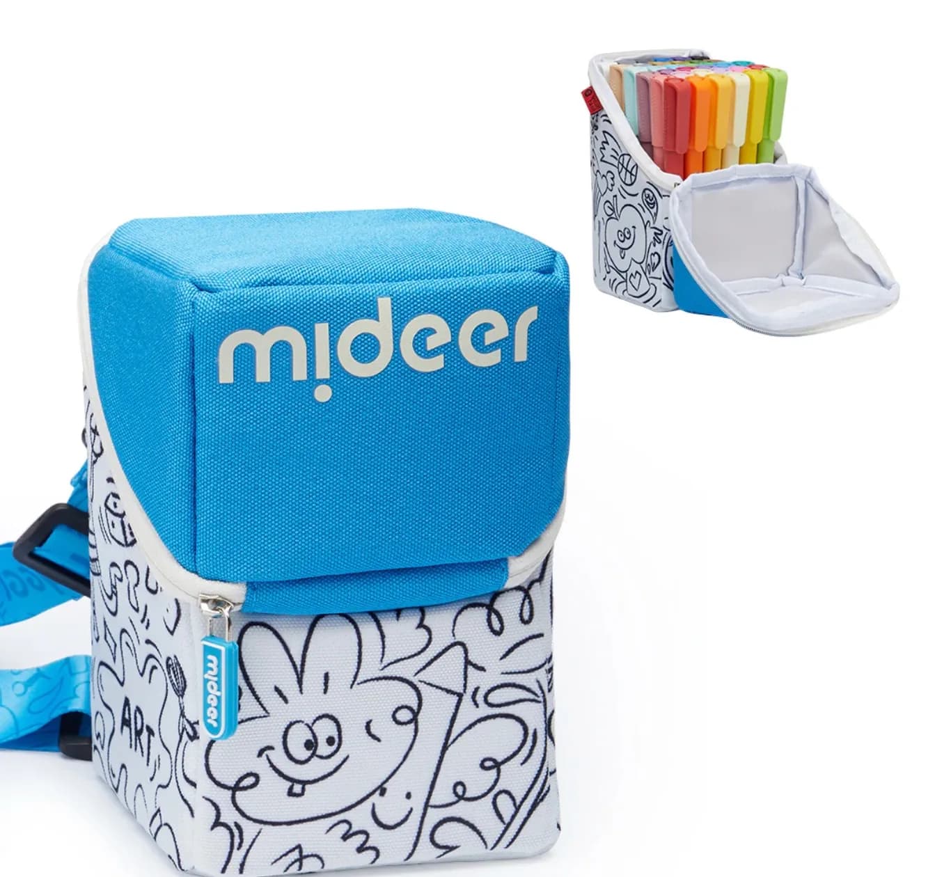 Acrylic Markers with Doodle Bag, 36 Colors, by Mideer, coloring and painting, ages 3+