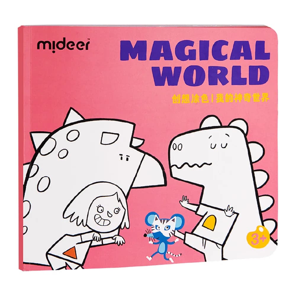 Magical World Colouring Book, by Mideer, coloring and painting, ages 1 to 4