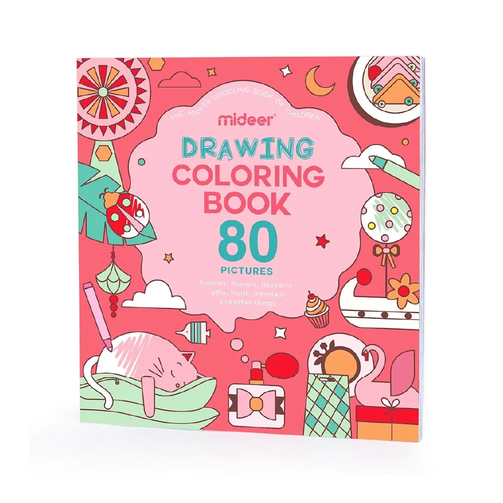 Drawing Colouring Book, Girl, by Mideer, coloring and painting, ages 3+