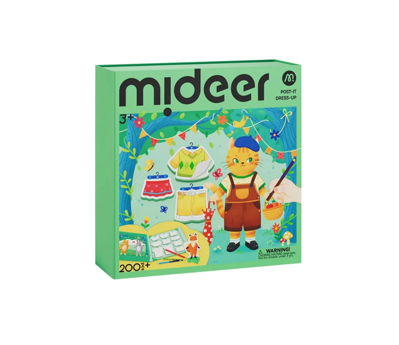 DIY Post It Dress Up Kit, Forest Elf, by Mideer, coloring and painting, ages 3+