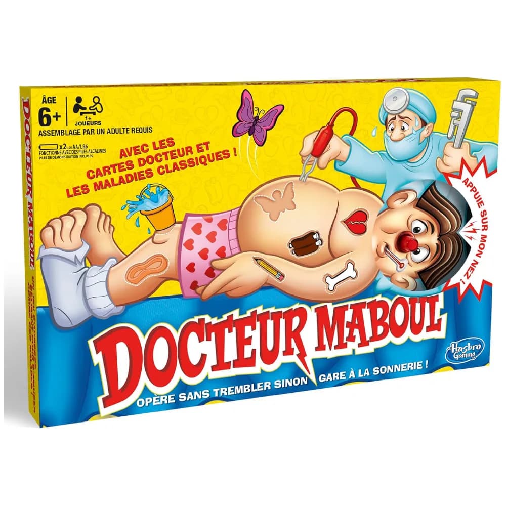 Docteur Maboul, by Hasbro, board games, ages 5+