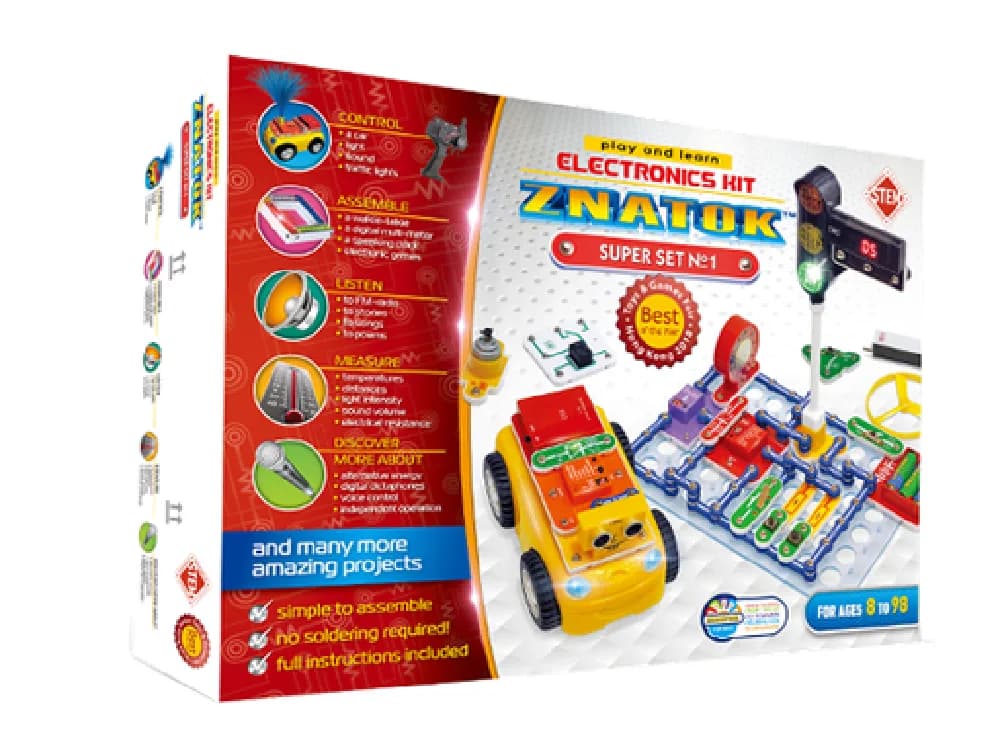 Electronic kit Model Super Set No.1, by Znatok, electronics, ages 8+