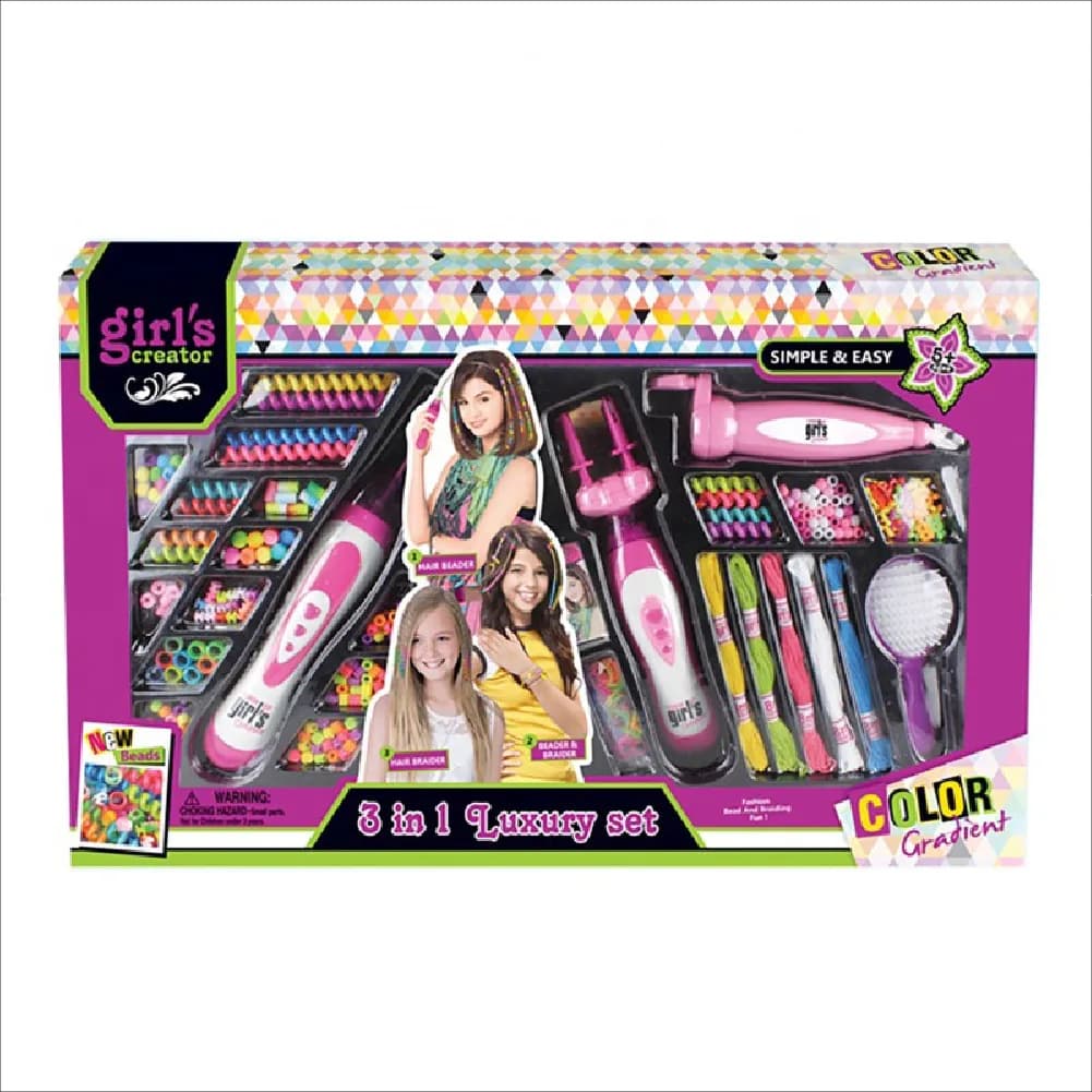 3-in-1 Hair Styling Kit, by girl's creator, fashion, ages 5+