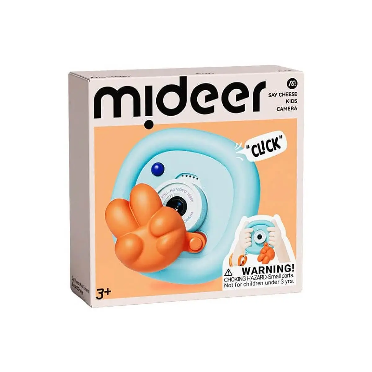 Say cheese kids camera-blue orange, by Mideer, electronics, ages 3+