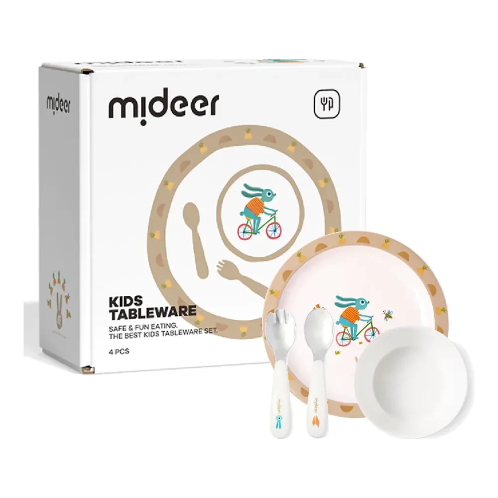 Kids Tableware Set, Mr.Rabbit, by Mideer, accessories, ages 1 to 4