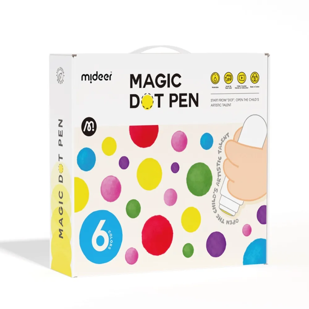 Magic Dot Pen- 6 Colors, by Mideer, coloring and painting, ages 1 to 4