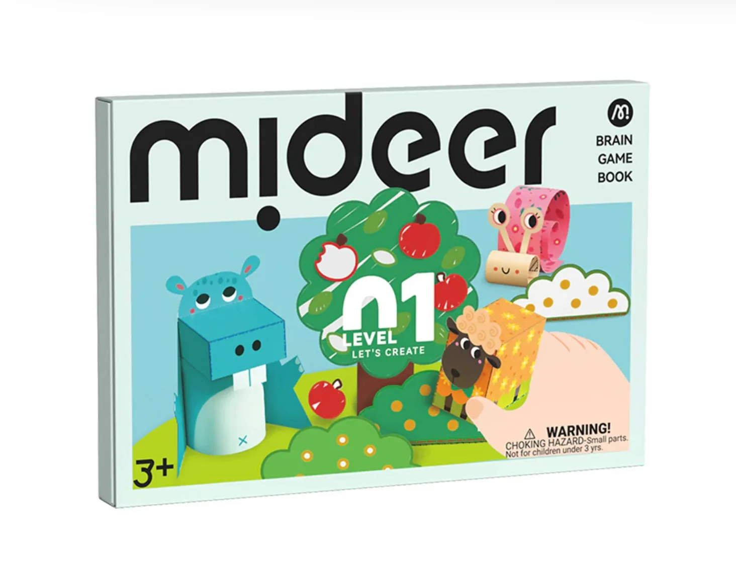 Brain Game Book, Let’s Create Level 1, by Mideer, craft, ages 3+
