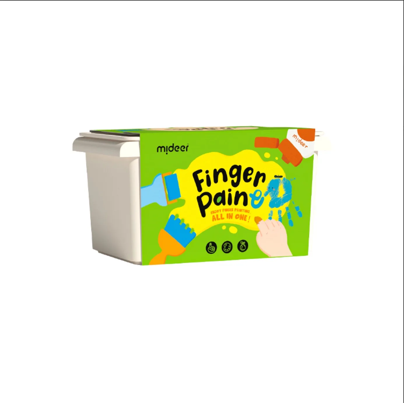 All in One Finger Paint Kit, by Mideer, coloring and painting, ages 3+