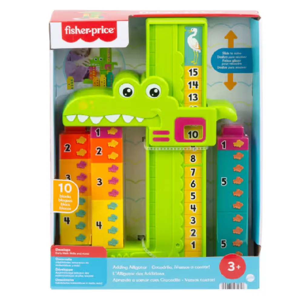 Adding Alligator, by Fisher Price, educational, ages 3+