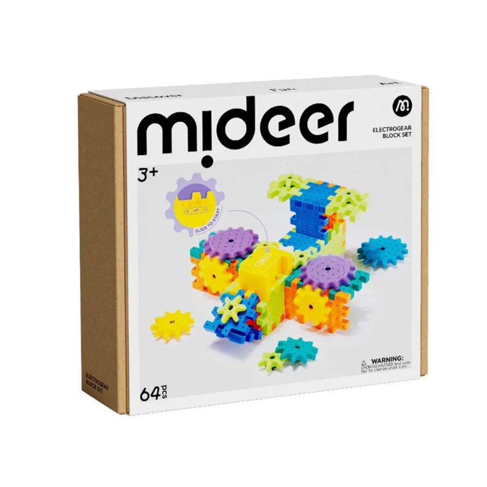 ElectroGear Block Set, by Mideer, building blocks, ages 3+