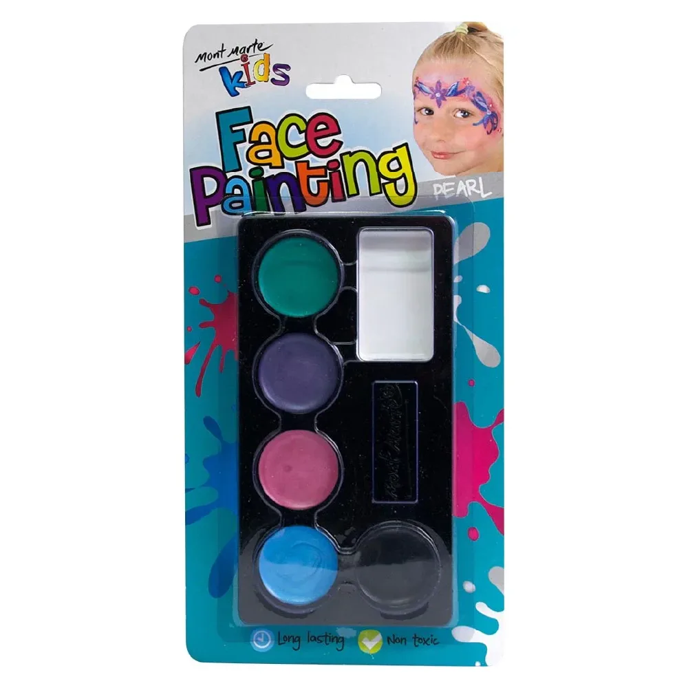 Kids Face Painting Set, Pearl, by Mont Marte, coloring and painting, ages 3+