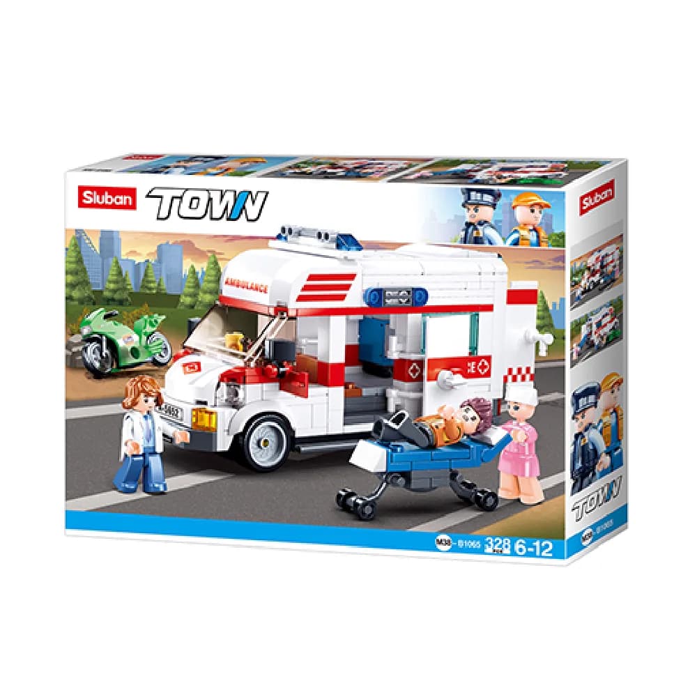 Sluban, Ambulance, by Sluban, building blocks, ages 3+