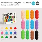 Mideer - Pease Crayons - 12 Colors - Image 2
