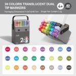 Translucent Dual Tip Markers- 24 colors - Image 3
