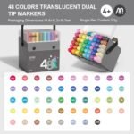 Translucent Dual Tip Markers- 48 Colors - Image 3
