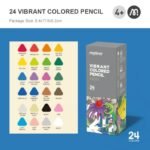 Vibrant Colored Pencils- 24 Colors - Image 3