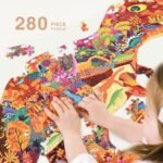 Shaped Puzzle: Huge Animal Dinosaur World 280 pcs - Image 3