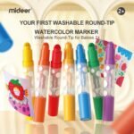 Washable Round-Tip Watercolor Marker - 24 Colors - Image 3