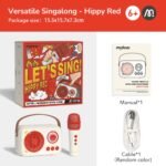 Multifunctional Karaoke Microphone And Speaker-Red - Image 9