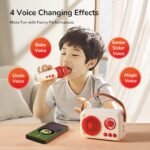 Multifunctional Karaoke Microphone And Speaker-Red - Image 8