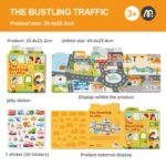Reusable Jelly Sticker: The Bustling Traffic - Image 4