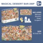 Artist Puzzle-Magical Dessert Bar 300pcs - Image 3