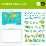 Magnetic Puzzle World Map - Image 3