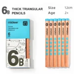 Thick Triangular 6B Pencils 6pcs - Image 2