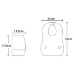 Mideer Disposable Baby Bib – Blue Bunny 20pcs - Image 4