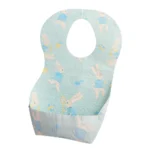 Mideer Disposable Baby Bib – Blue Bunny 20pcs - Image 2