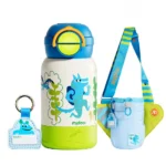 Mideer - Kids Flask with Crossbody Bag – 480 ml - Backpacker Wolf - Image 2