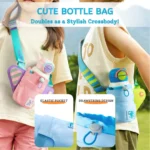 Mideer - Kids Flask with Crossbody Bag – 480 ml - Backpacker Wolf - Image 4