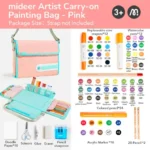 Mideer – Kids Drawing Art Set with Carry on Bag - pink - Image 2