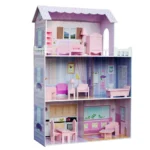Olivia's Little World Dreamhouse Tiffany 3-Story Wooden Doll House and 13-pc. Accessory Set for 12" Dolls