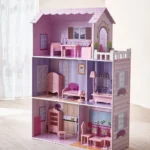 Olivia's Little World Dreamhouse Tiffany 3-Story Wooden Doll House and 13-pc. Accessory Set for 12" Dolls - Image 4
