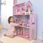 Olivia's Little World Dreamhouse Tiffany 3-Story Wooden Doll House and 13-pc. Accessory Set for 12" Dolls - Image 7