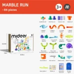 Mideer - Track Marble Building Block Set - Galaxy Race- 84 Pcs - Image 2
