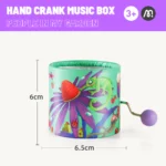 Hand Crank Music Box - Little People In My Garden - Image 2