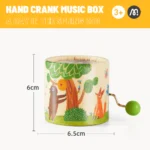 Hand Crank Music Box - A Day In The Zoo - Image 2