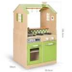 Teamson Kids Wooden Play Kitchen & Laundry Set - Washer & Dryer Green - Image 3