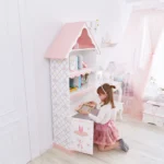 Fantasy Fields Swan Lake Kids Wooden Bookcase with Storage, 6 Tier Bookshelf & Organiser - Image 4