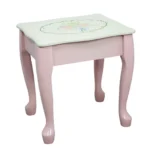 Fantasy Fields by Teamson Kids Bouquet Vanity Table and Chair Stool Play Set with Drawer and Mirror - Image 4