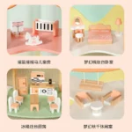 Wooden Dream Doll House Kids Play House Dollhouse - Image 5