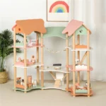 Wooden Dream Doll House Kids Play House Dollhouse - Image 2