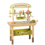 Wooden Large Green Worktop Tool Bench