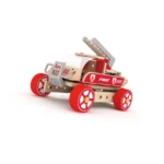 Classic World - Wooden Fire Engine with Firefighter Model - Image 2