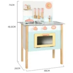 Wooden Kitchen Set, Kitchen with Cookware Accessories  - C - Image 2