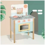 Wooden Kitchen Set, Kitchen with Cookware Accessories  - C - Image 4